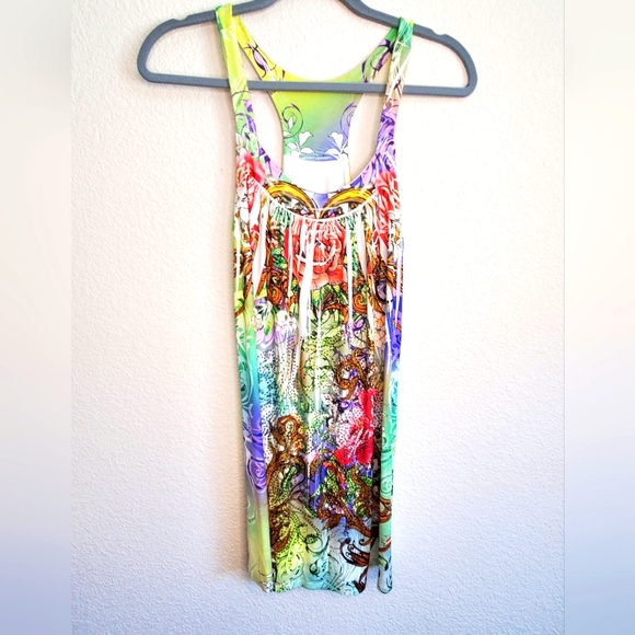 NWOT Brand "Twelve" Floral Racerback Dress by S Twelve - Picture 1 of 10